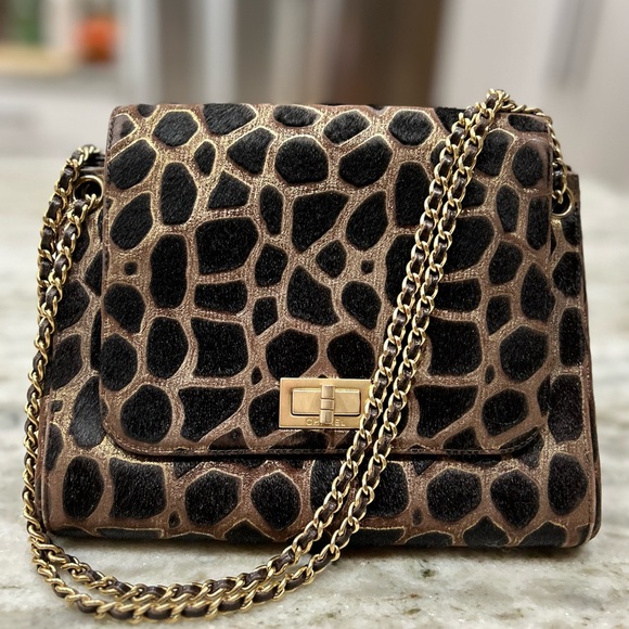 Chanel Authentic Excellent Condition Pony Calf Skin And Leather Hand Bag - Picture 4 of 17